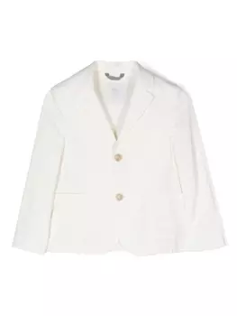 Eleventy однобортный блейзер, белый