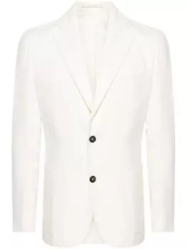 Eleventy однобортный пиджак, белый