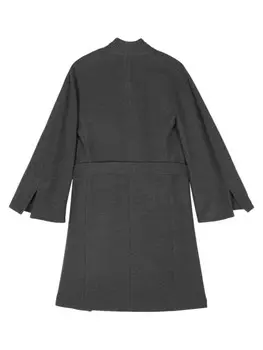 Eleventy пальто с поясом, серый