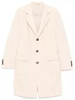 Eleventy пальто с потайной застежкой, нейтральный цвет