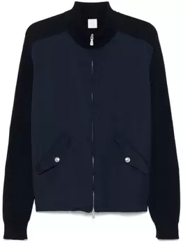 Eleventy пиджак со вставками, синий