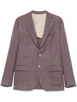 Eleventy пиджак в клетку, фиолетовый