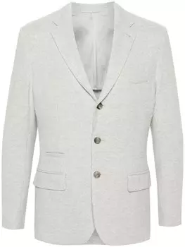 Eleventy пиджак в клетку, серый