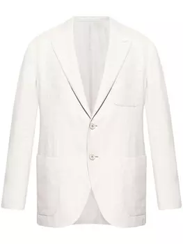 Eleventy пиджак в полоску, белый