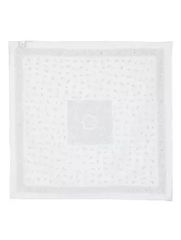 Eleventy платок с принтом, белый