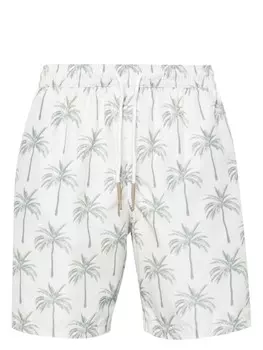 Eleventy плавки-шорты с принтом, нейтральный цвет