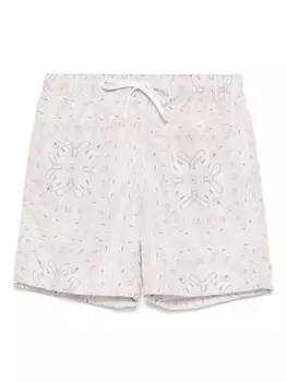 Eleventy плавки-шорты с принтом, нейтральный цвет