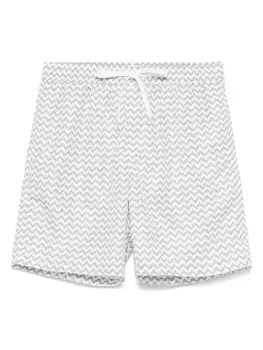 Eleventy плавки-шорты с принтом, серый