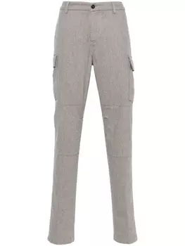 Eleventy прямые брюки карго, серый