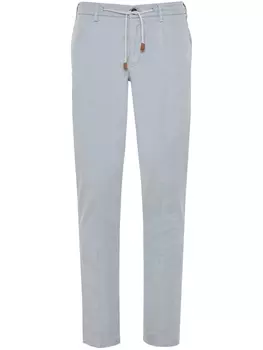 Eleventy прямые брюки с кулиской, синий