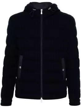 Eleventy пуховик с капюшоном, синий