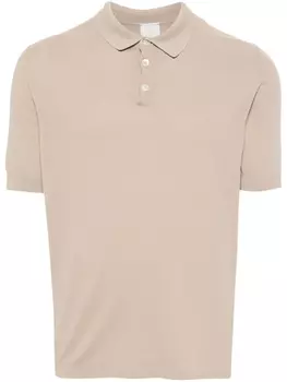 Eleventy рубашка поло тонкой вязки, нейтральный цвет