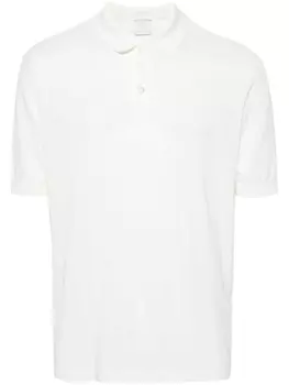 Eleventy рубашка поло в рубчик, белый