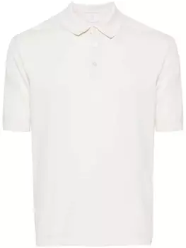 Eleventy рубашка поло в рубчик, белый