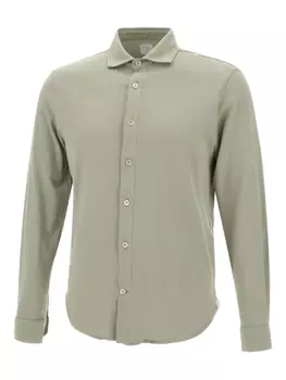 Eleventy рубашка с длинными рукавами, зеленый
