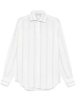 Eleventy рубашка в полоску, белый
