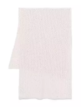 Eleventy шарф с пайетками, белый