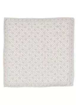 Eleventy шарф с узором, белый
