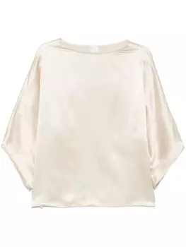 Eleventy шелковая блузка, нейтральный