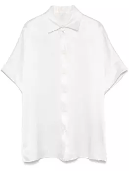 Eleventy шелковая рубашка, белый