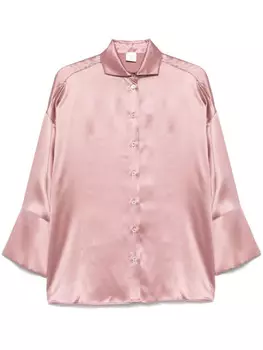 Eleventy шелковая рубашка, розовый