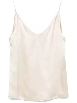 Eleventy шелковый топ без рукавов, золотой