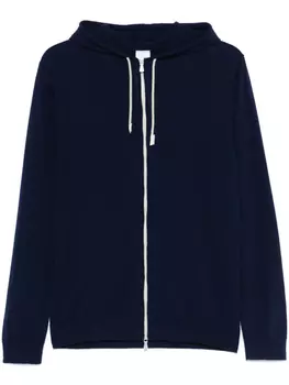 Eleventy шерстяное худи, синий