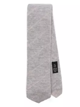 Eleventy шерстяной галстук в полоску, серый