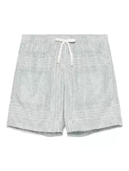 Eleventy шорты с принтом, зеленый