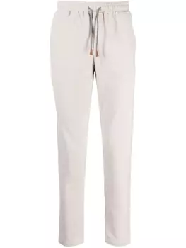 Eleventy спортивные брюки с кулиской, нейтральный цвет