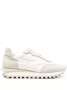 Eleventy стеганые кроссовки со вставками, белый