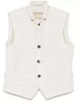 Eleventy стеганый жилет, нейтральный цвет