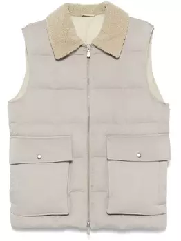 Eleventy стеганый жилет, серый