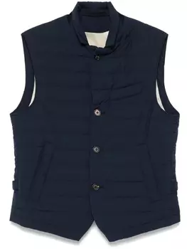 Eleventy стеганый жилет, синий