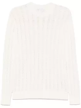 Eleventy свитер фактурной вязки, белый