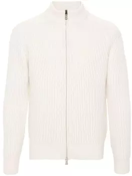 Eleventy свитер на молнии, нейтральный цвет