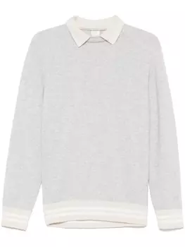 Eleventy свитер поло, серый