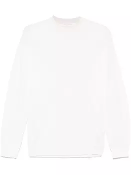 Eleventy свитер с круглым вырезом, белый