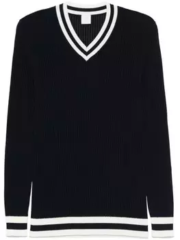 Eleventy свитер в рубчик, синий