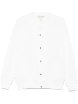 Eleventy трикотажная куртка-бомбер, белый