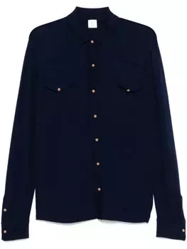 Eleventy трикотажная рубашка, синий