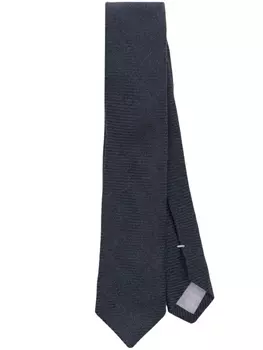 Eleventy трикотажный галстук, синий