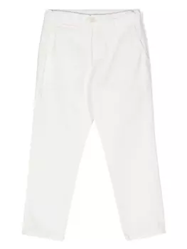 Eleventy твиловые брюки чинос средней посадки, белый