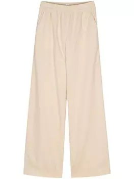 Eleventy вельветовые брюки широкого кроя, нейтральный цвет