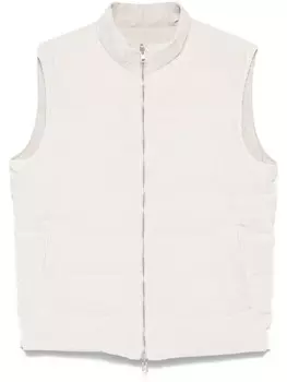 Eleventy вельветовый жилет, нейтральный цвет