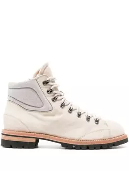 Eleventy замшевые ботинки, нейтральный цвет