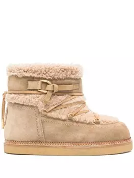 Eleventy замшевые ботинки, нейтральный цвет