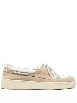 Eleventy замшевые топсайдеры, нейтральный