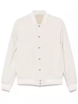 Eleventy замшевый бомбер, нейтральный