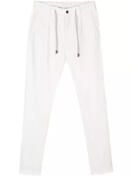 Eleventy зауженные брюки, белый